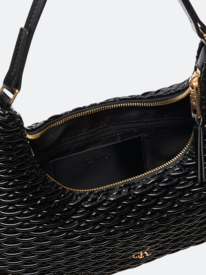 Calvin Klein Siyah Renkli Kadın Pleated Omuz Çantası