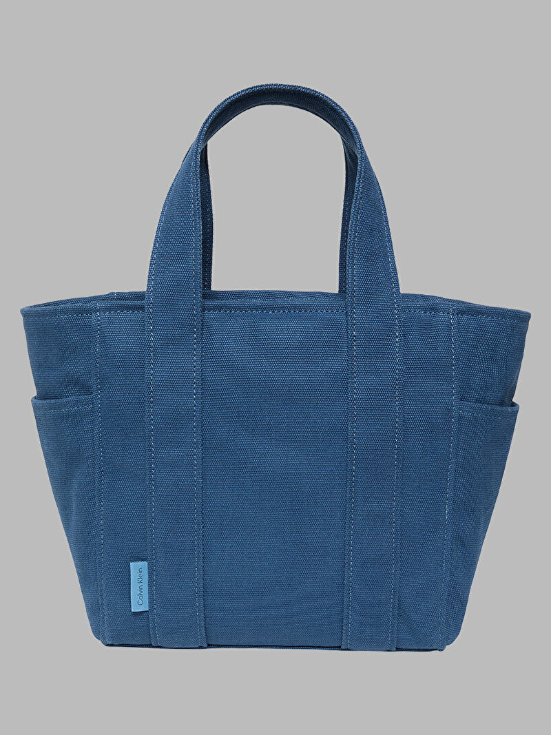 Calvin Klein Mavi Renkli Kadın Webbing Strap Tote Çanta