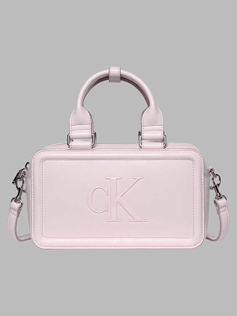 Calvin Klein Pembe Renkli Kadın Bold CK Bauletto Çapraz Çanta