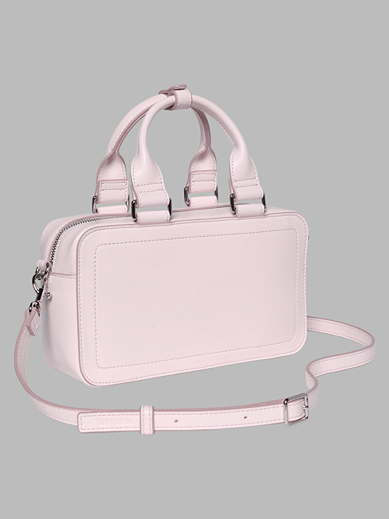 Calvin Klein Pembe Renkli Kadın Bold CK Bauletto Çapraz Çanta
