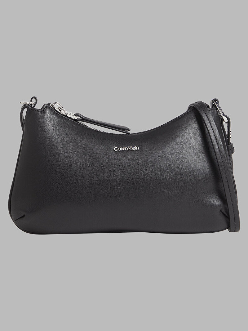 Calvin Klein Siyah Renkli Kadın Foil Logo Convertible Mini Çapraz Çanta