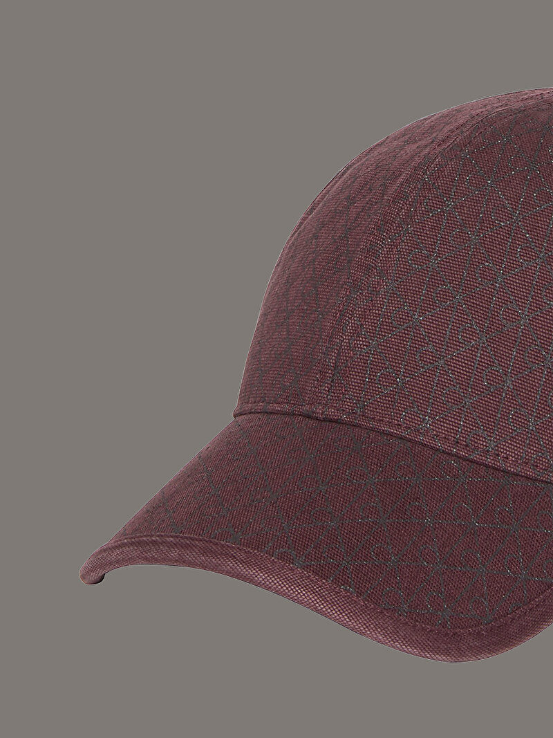 Calvin Klein Kırmızı Renkli Kadın Emblem Print Şapka