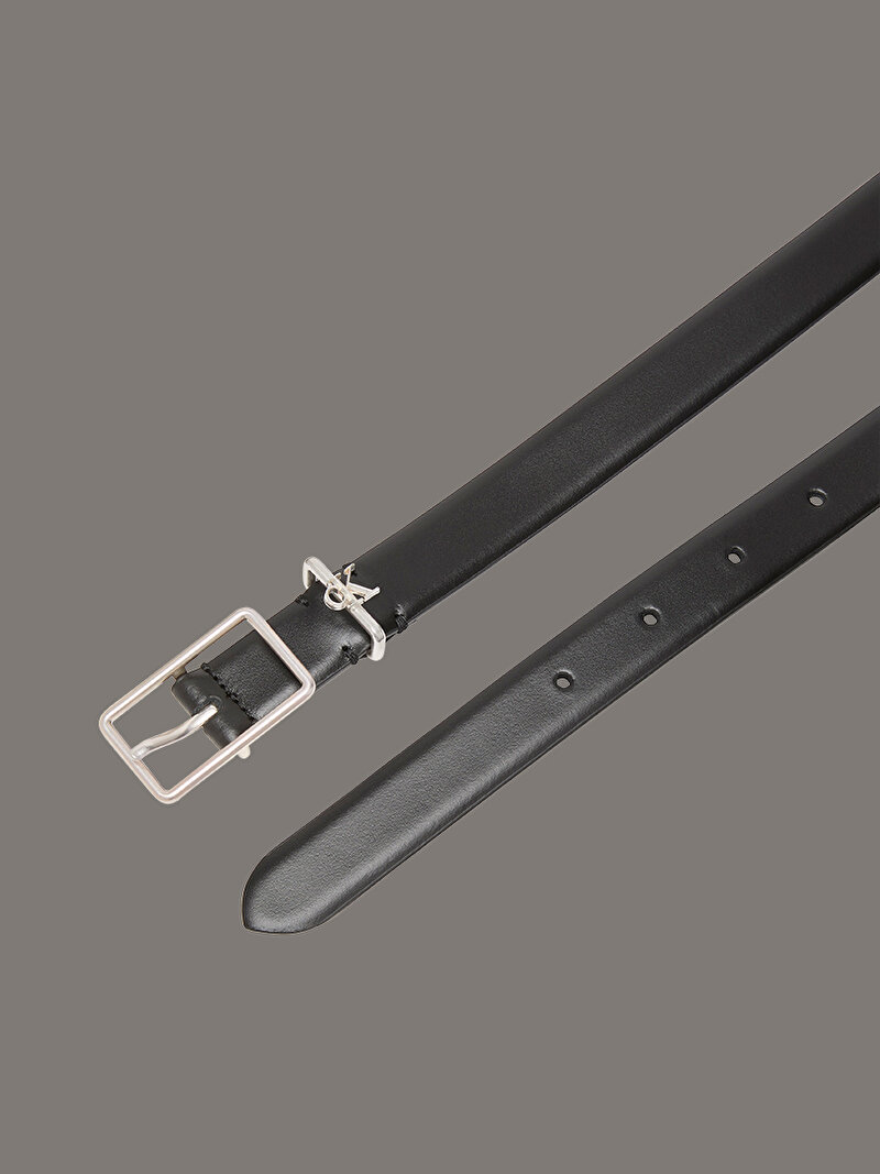 Calvin Klein Siyah Renkli Kadın Square Buckle Kemer