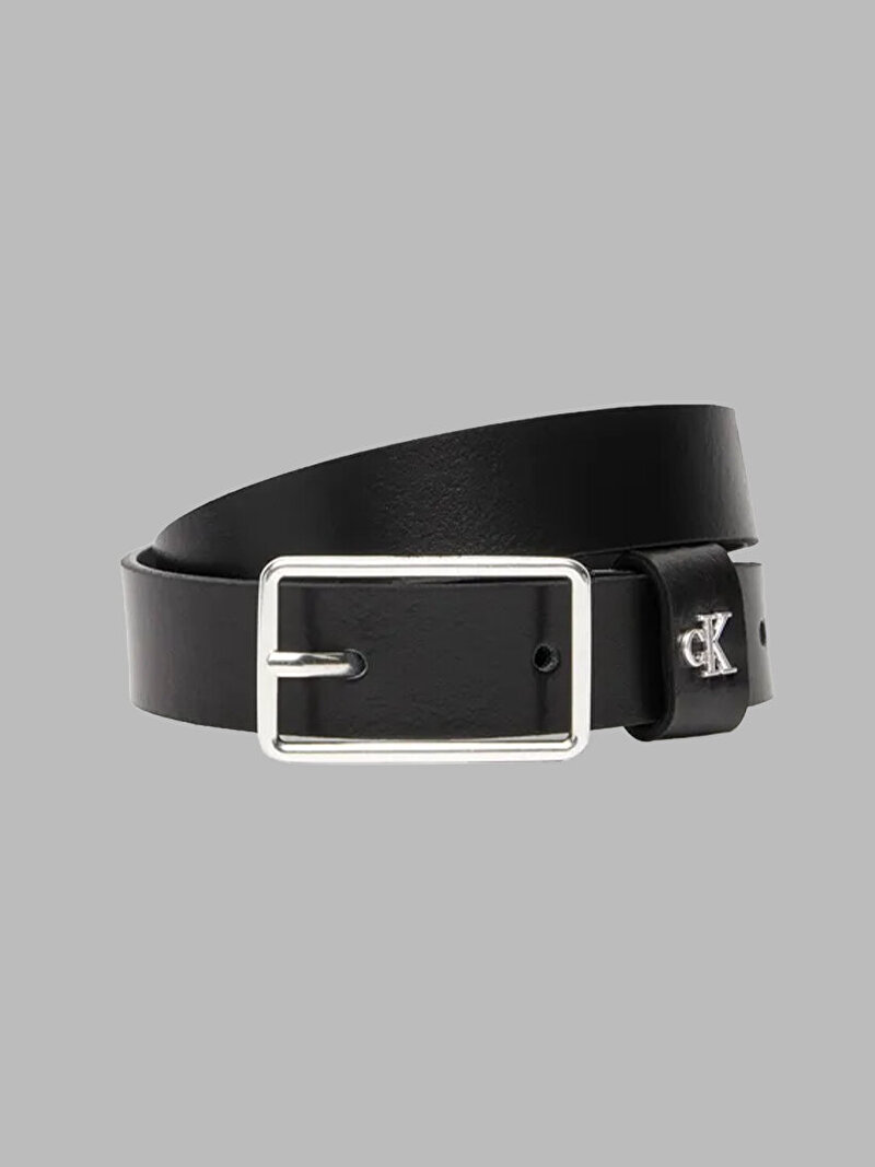 Calvin Klein Siyah Renkli Kadın Square Buckle Kemer