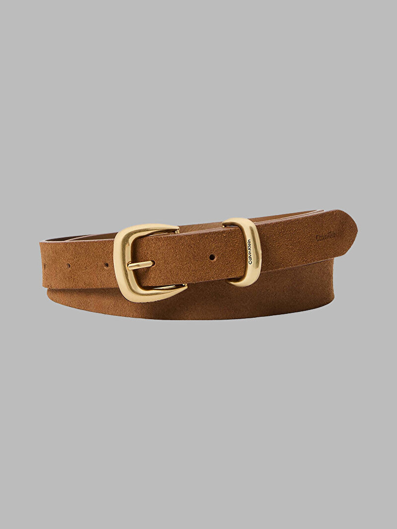 Calvin Klein Kahverengi Renkli Kadın 2 Piece Suede Srap Kemer