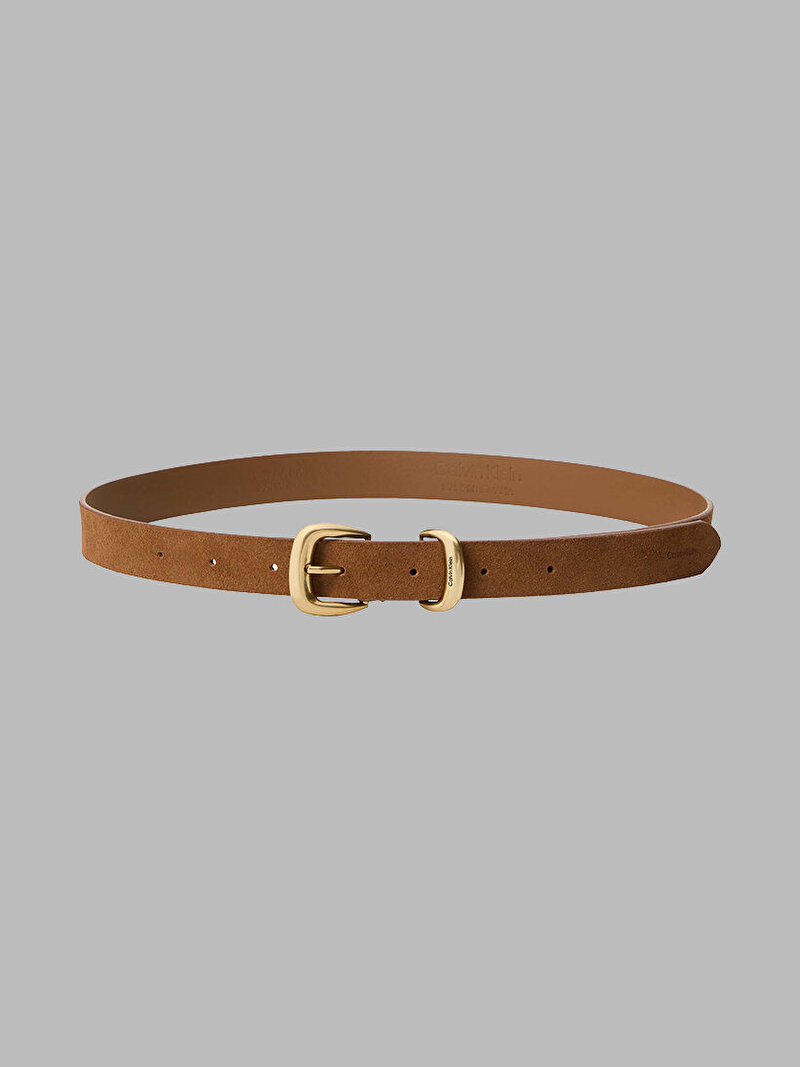 Calvin Klein Kahverengi Renkli Kadın 2 Piece Suede Srap Kemer
