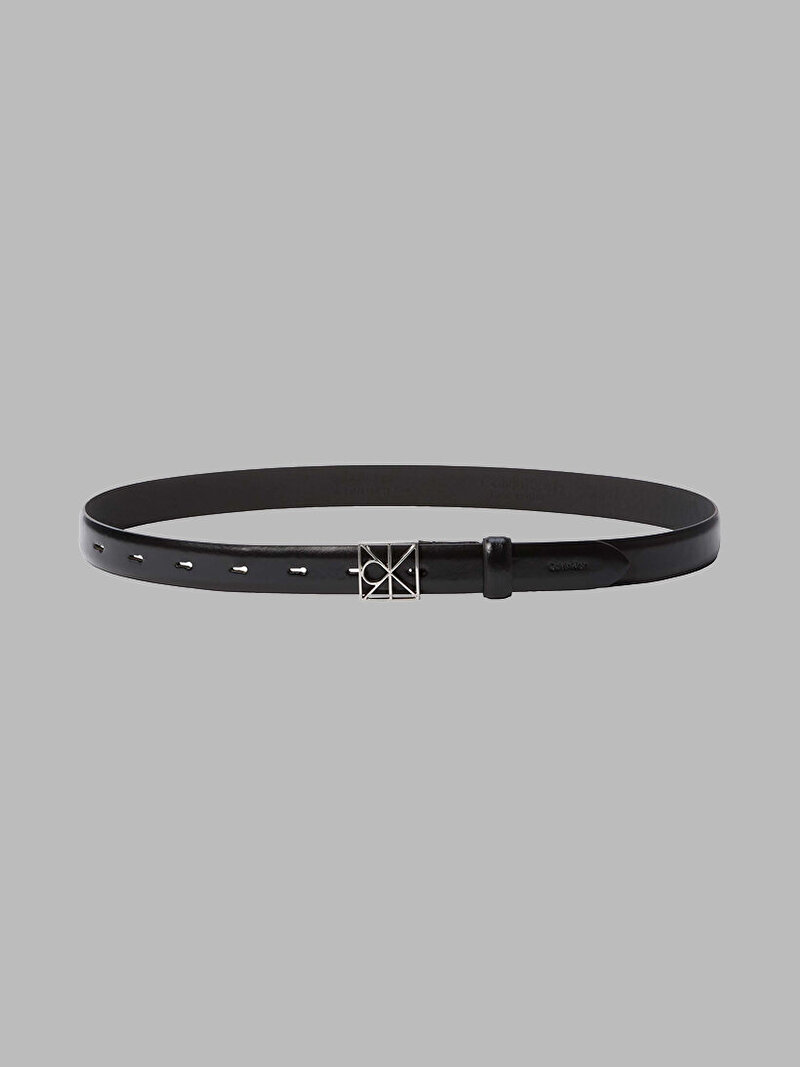 Calvin Klein Siyah Renkli Kadın Emblem Buckle 25mm Kemer