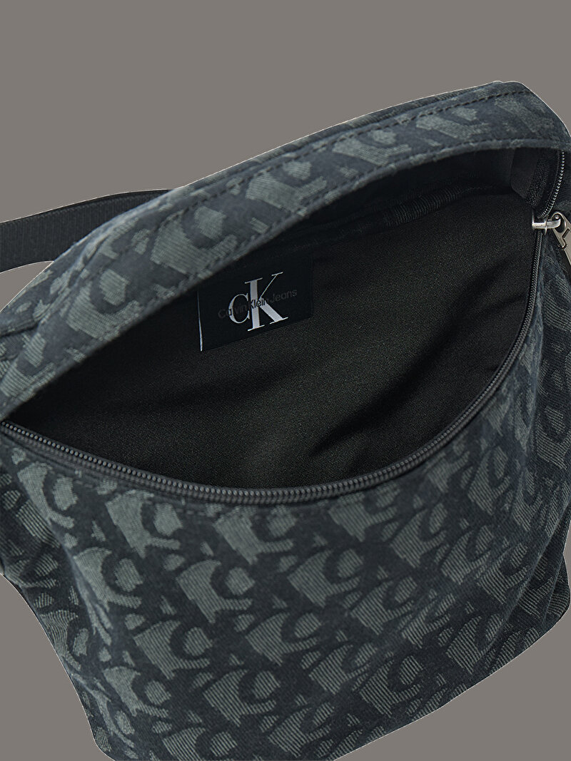 Calvin Klein Siyah Renkli Erkek Unstructured Monogram Bel Çantası