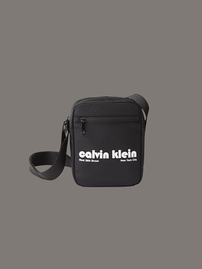 Calvin Klein Siyah Renkli Erkek CKJ Graphic CK Reporter Çapraz Çanta