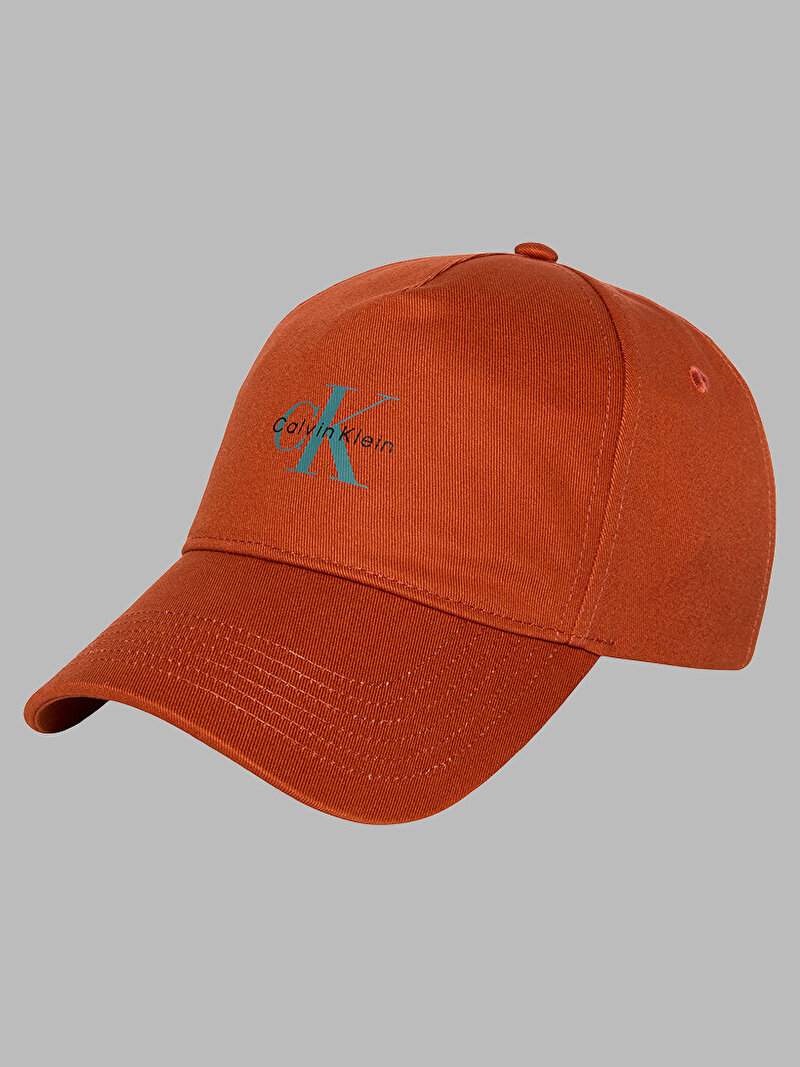 Calvin Klein Kahverengi Renkli Erkek Monogram Embroidery Şapka