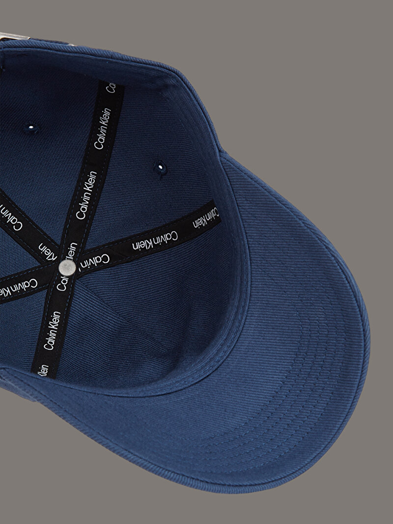 Calvin Klein Lacivert Renkli Erkek Monologo Printed Şapka