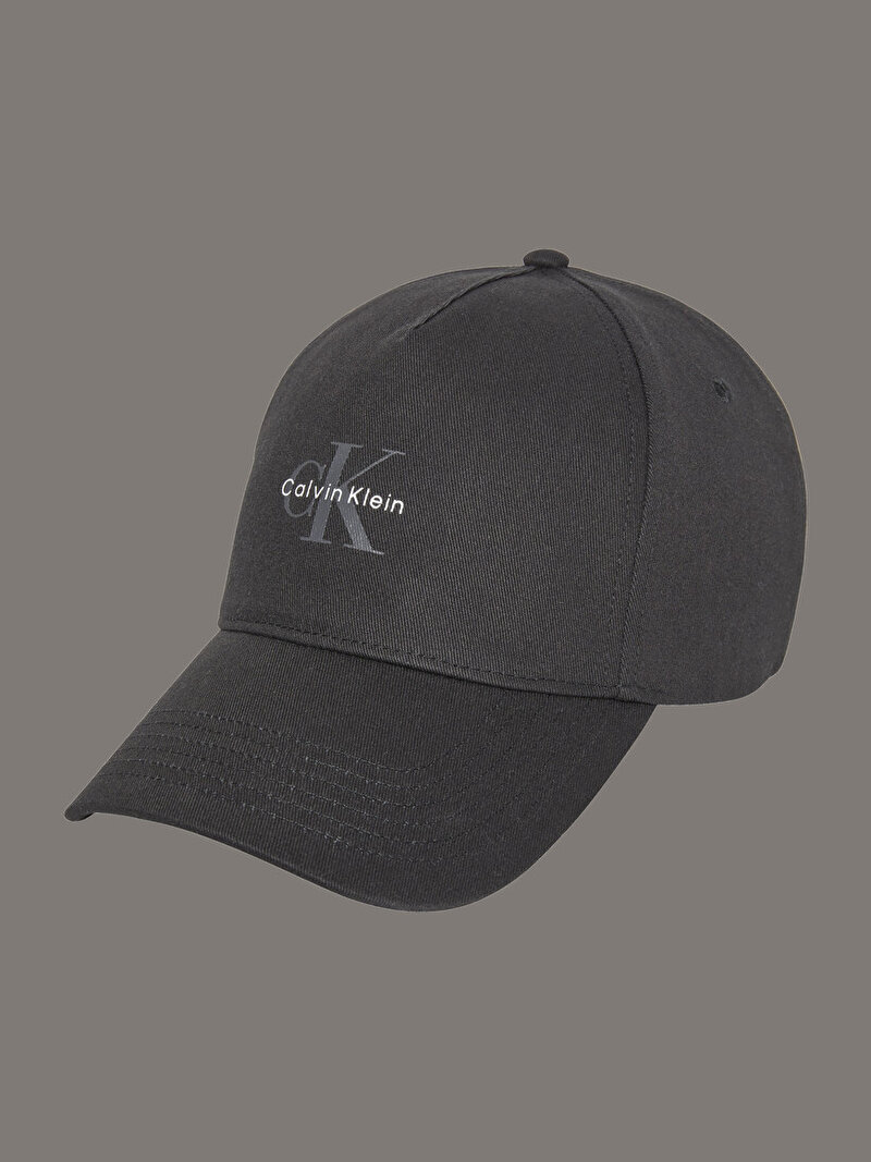 Calvin Klein Siyah Renkli Erkek Monologo Printed Şapka