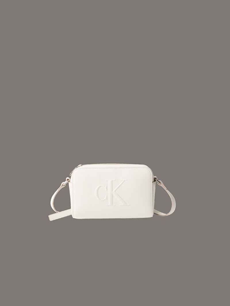 Calvin Klein Beyaz Renkli Kadın Sculpted Camrea Çanta