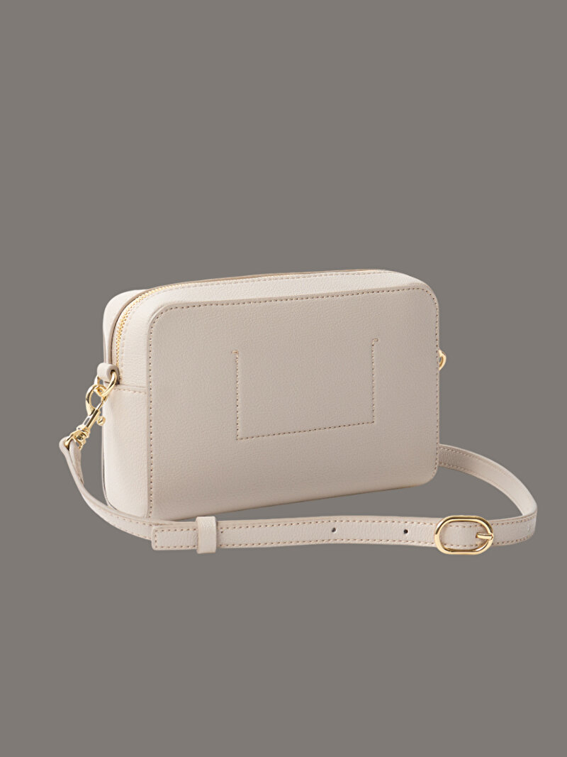 Calvin Klein Bej Renkli Kadın Minimal Monogram Çapraz Çanta