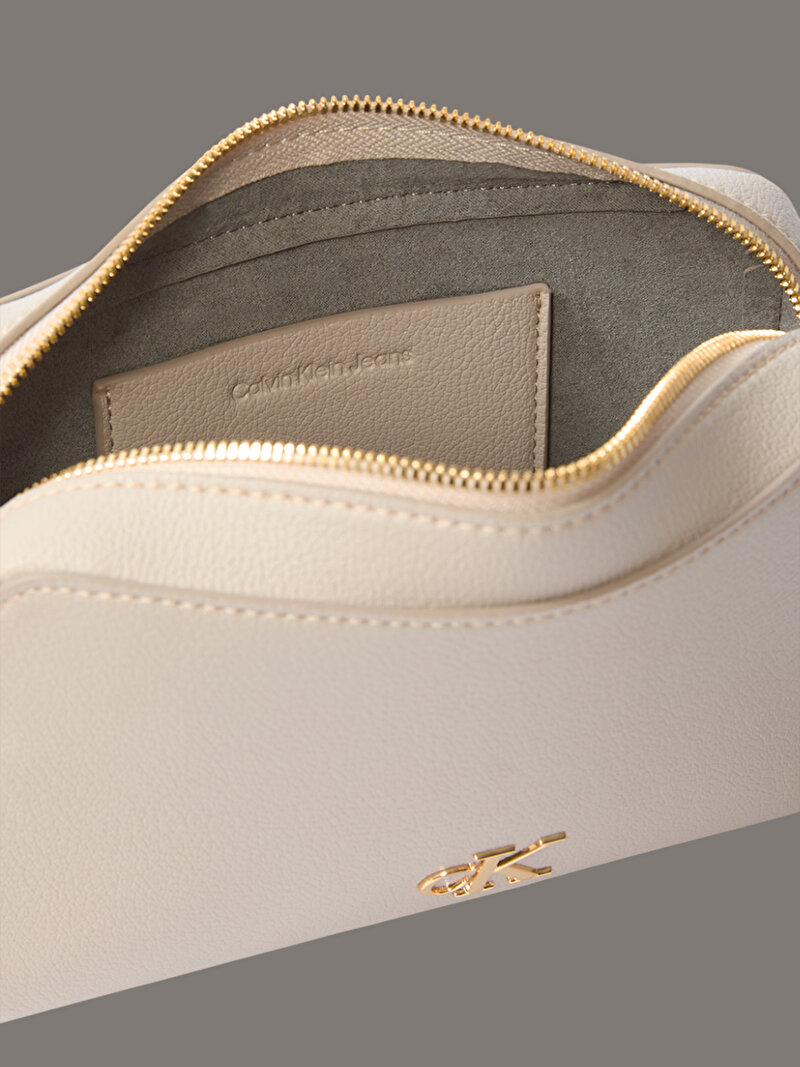 Calvin Klein Bej Renkli Kadın Minimal Monogram Çapraz Çanta