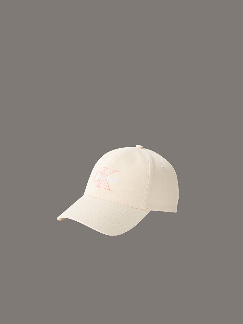 Calvin Klein Beyaz Renkli Kadın Monologo Embroidery Şapka