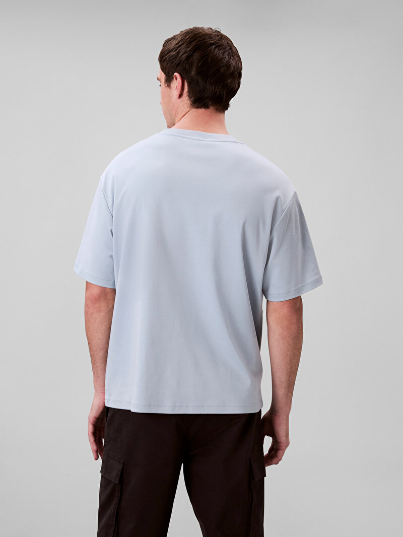 Calvin Klein Mavi Renkli Erkek Fashion Logo T-shirt