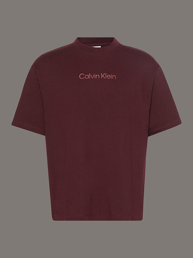 Calvin Klein Kırmızı Renkli Erkek Standart Logo T-shirt