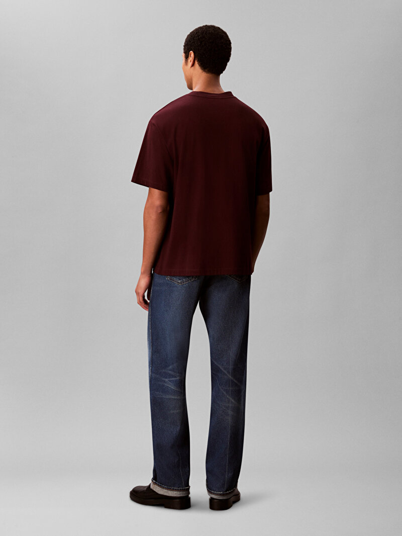 Calvin Klein Kırmızı Renkli Erkek Standart Logo T-shirt