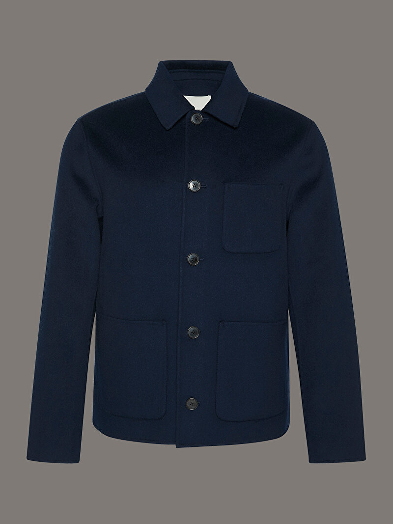 Calvin Klein Lacivert Renkli Erkek Double Face Ceket