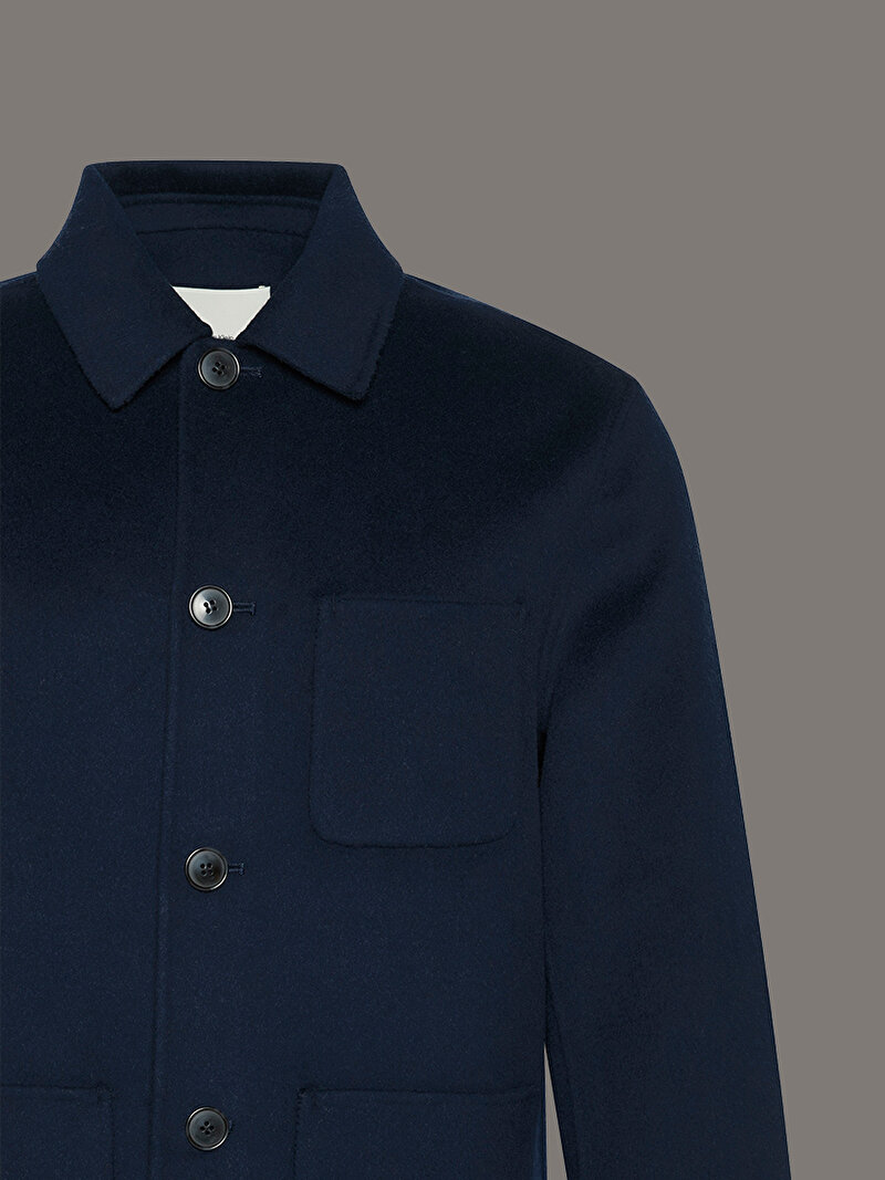 Calvin Klein Lacivert Renkli Erkek Double Face Ceket