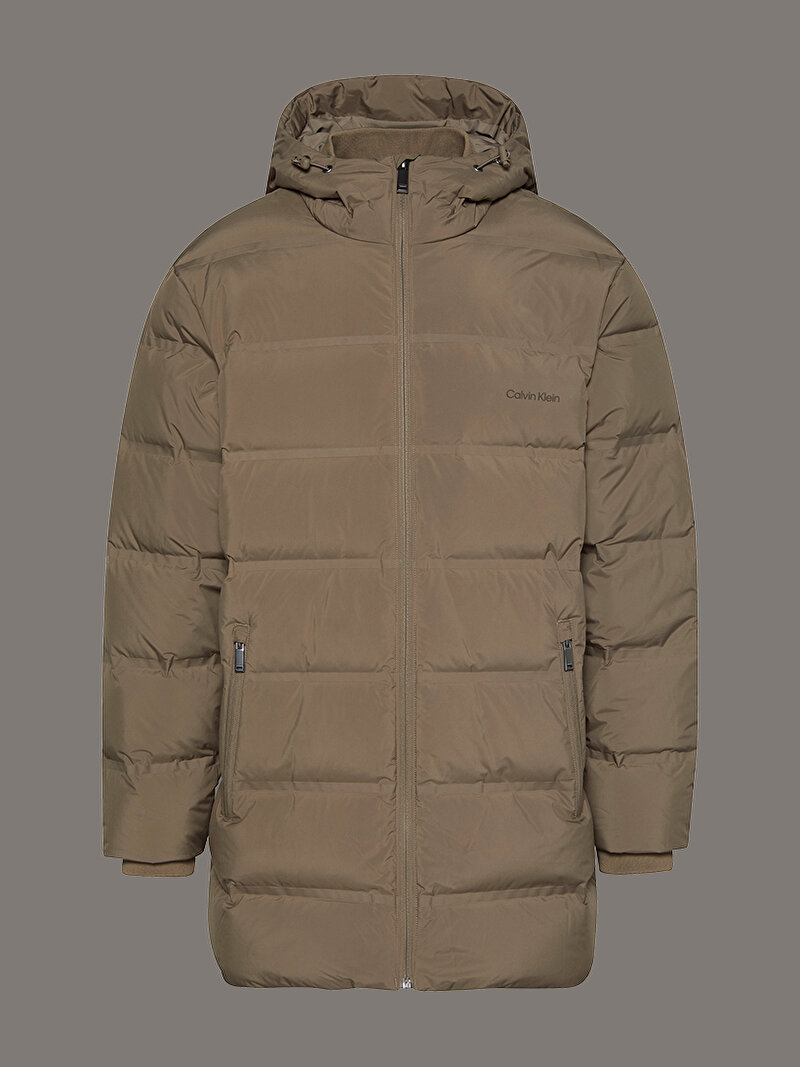 Calvin Klein Yeşil Renkli Erkek Bonded Ceket