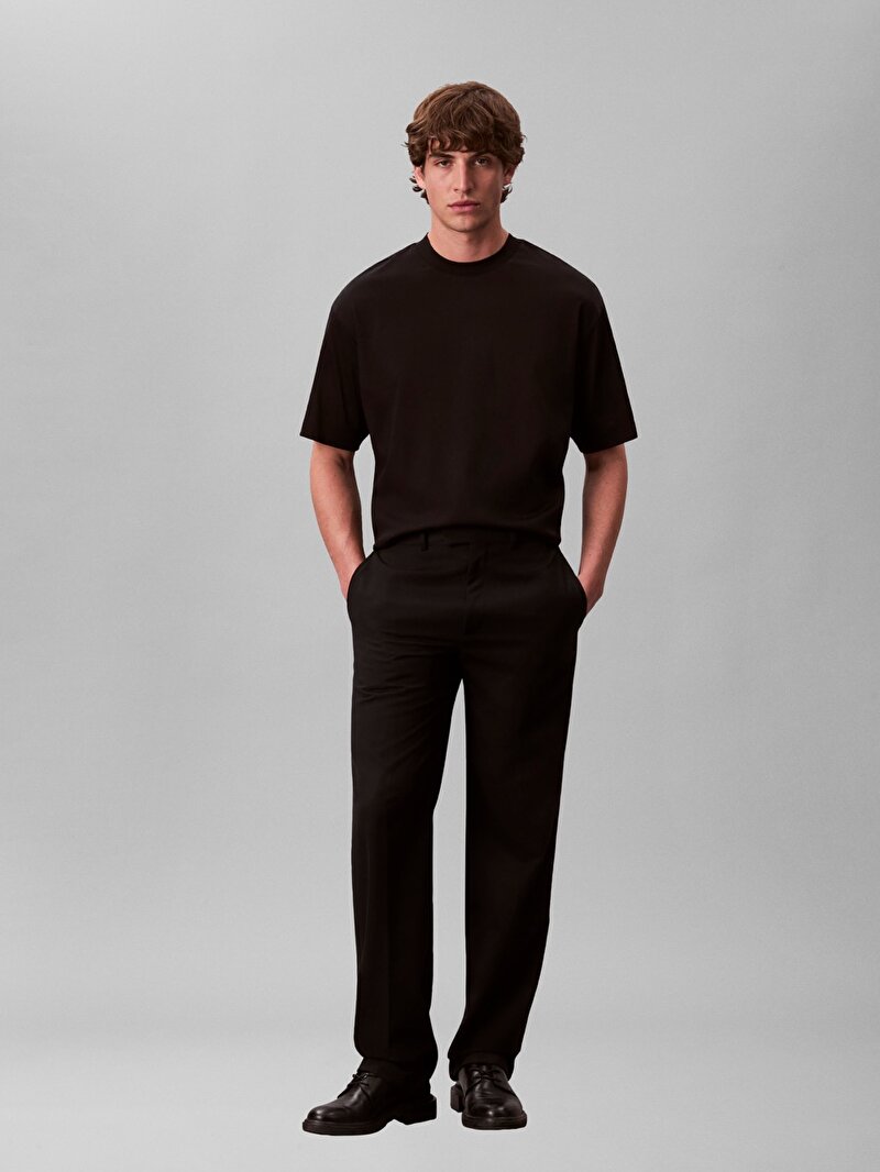 Calvin Klein Siyah Renkli Erkek Premium Interlock T-shirt