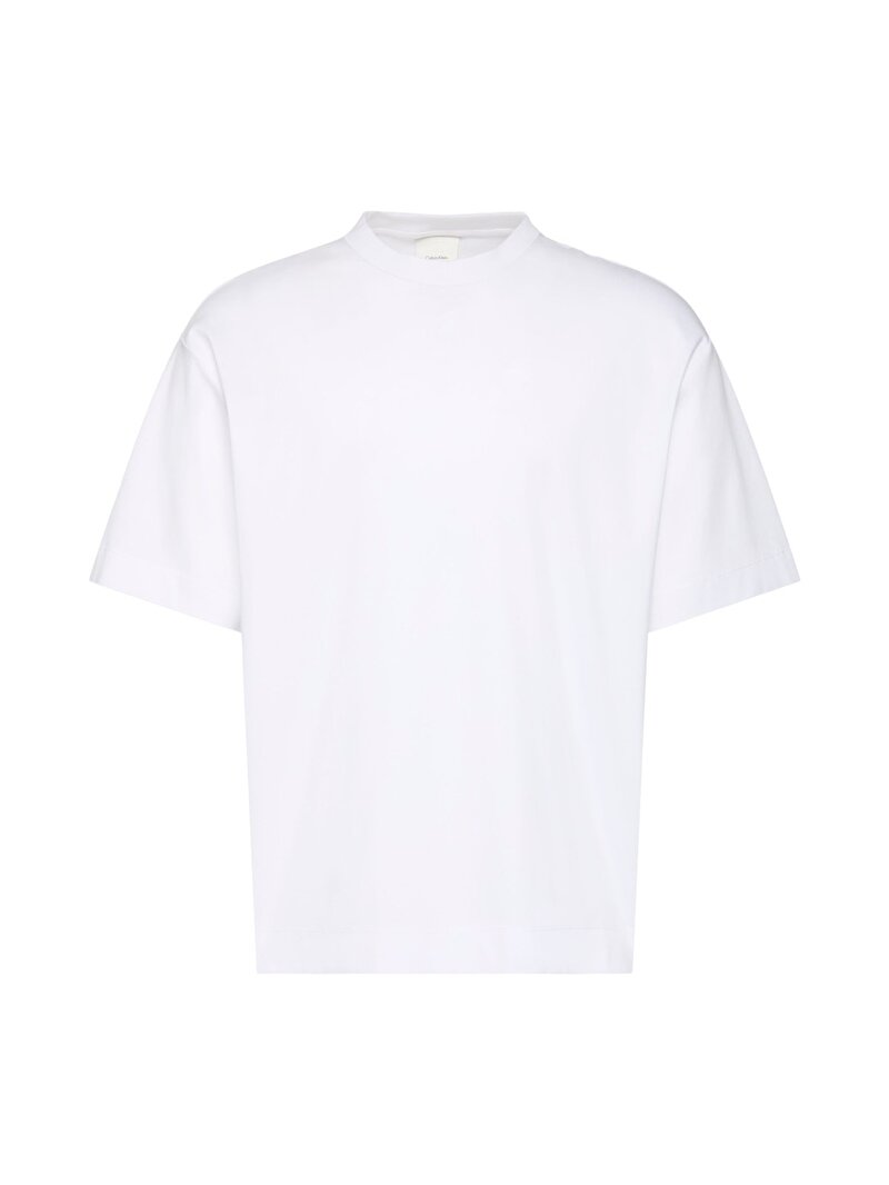 Calvin Klein Beyaz Renkli Erkek Premium Interlock T-shirt