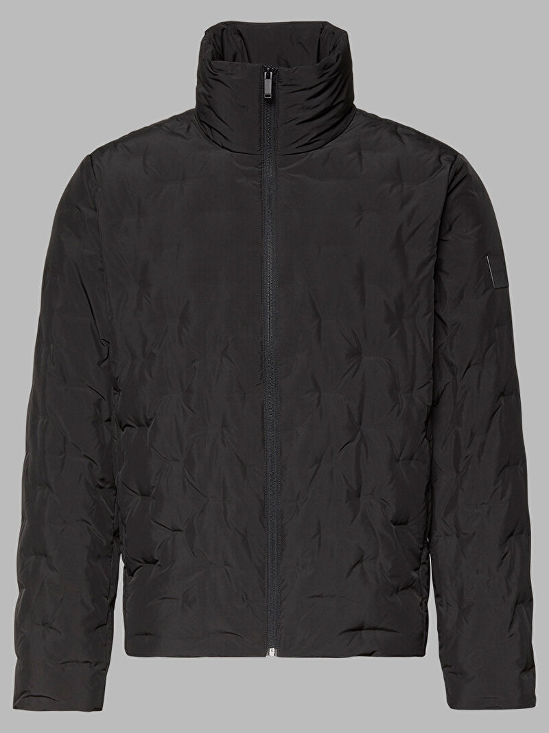 Calvin Klein Siyah Renkli Erkek Heat Seal Quilted Mont