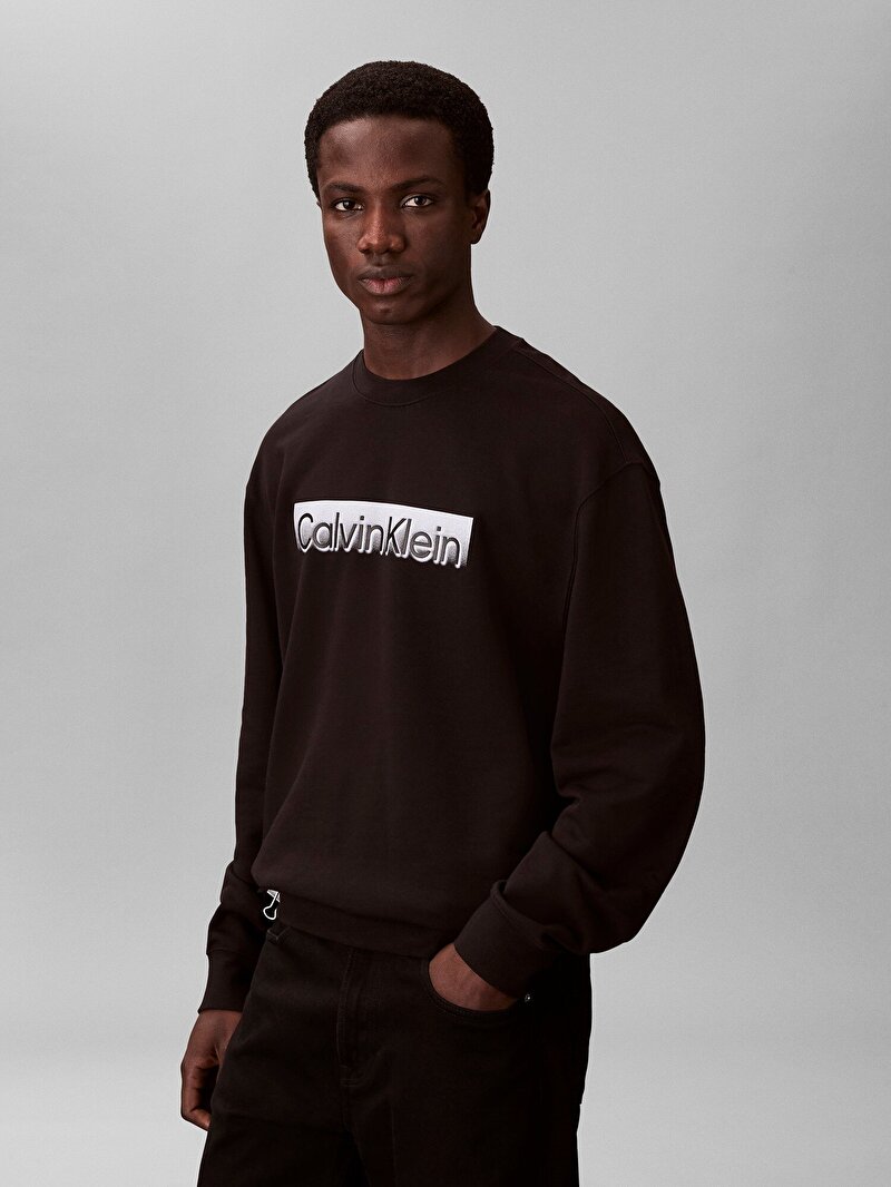 Calvin Klein Siyah Renkli Erkek Sportswear Graphic Sweatshirt