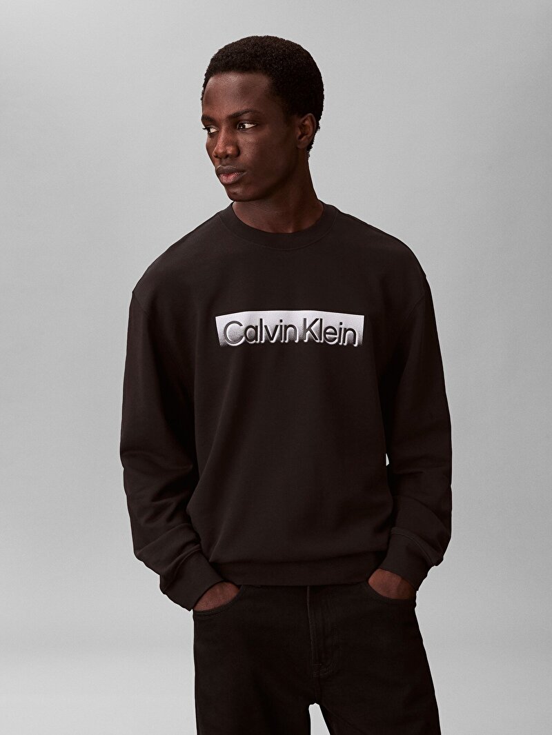 Calvin Klein Siyah Renkli Erkek Sportswear Graphic Sweatshirt