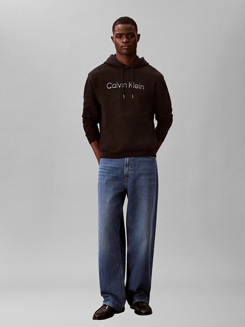 Calvin Klein Siyah Renkli Erkek Eu 350 Terry Hoodie