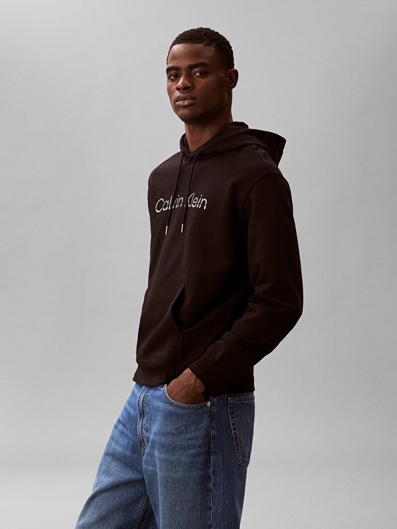 Calvin Klein Siyah Renkli Erkek Eu 350 Terry Hoodie