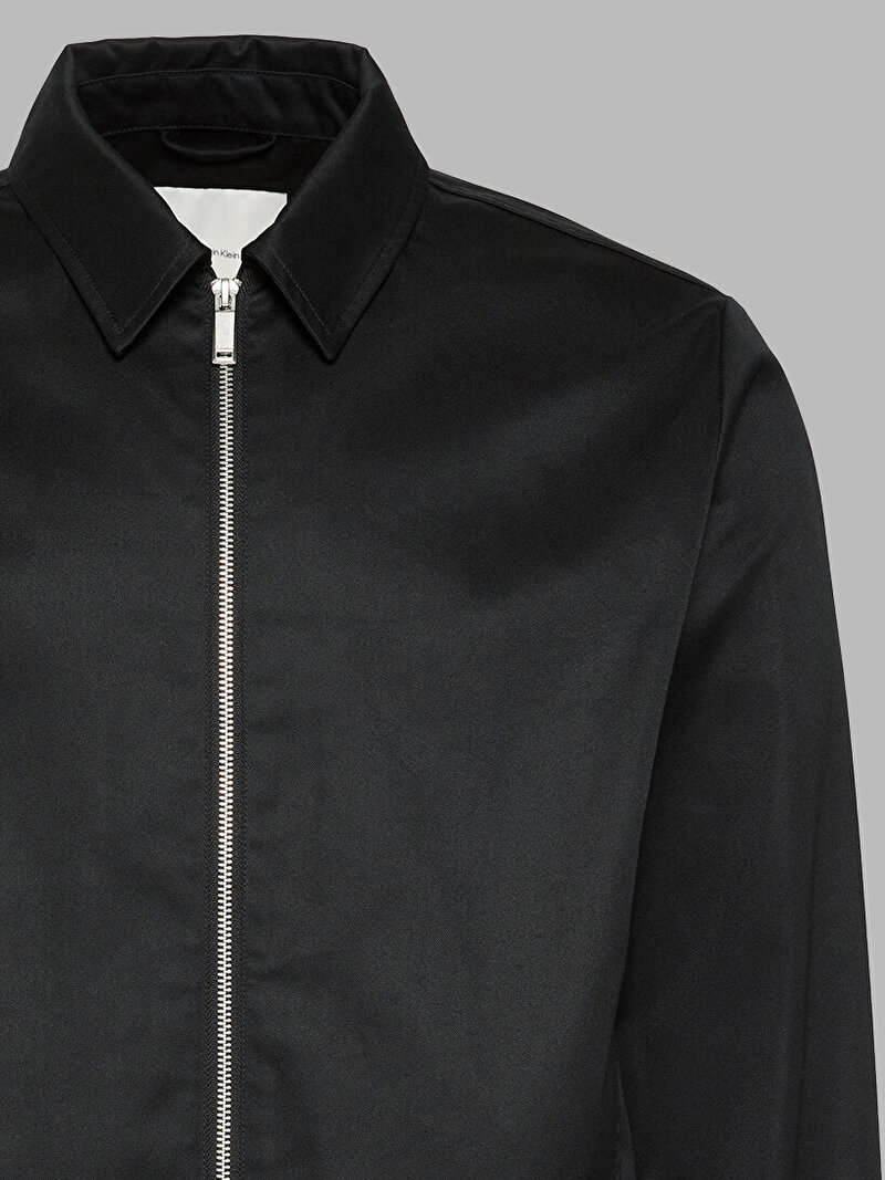Calvin Klein Siyah Renkli Erkek Cotton Collar Ceket