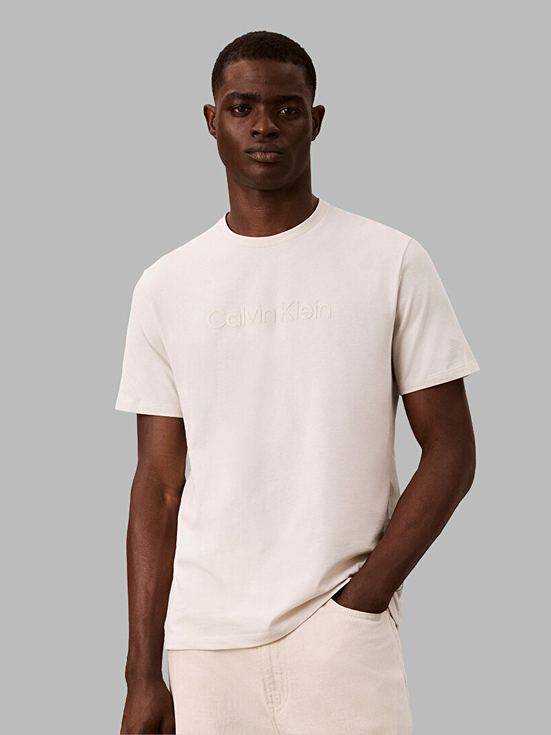 Calvin Klein Beyaz Renkli Erkek 30s Eu T-shirt
