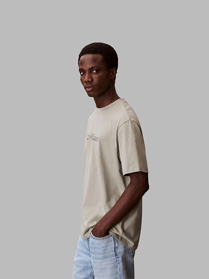 Calvin Klein Gri Renkli Erkek 20s Eu T-shirt