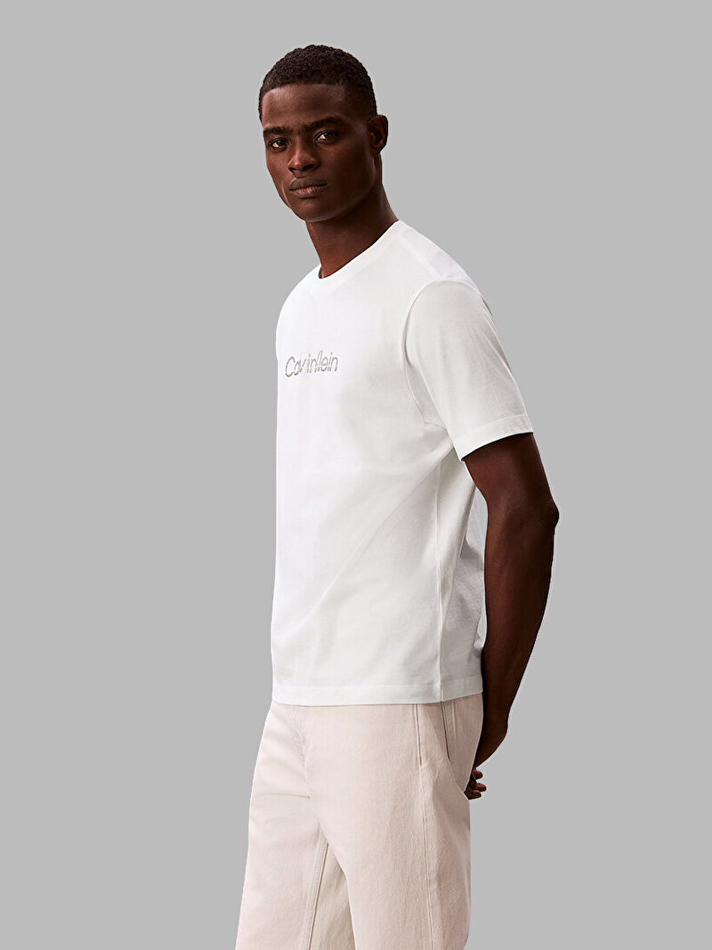 Calvin Klein Beyaz Renkli Erkek 20s Eu T-shirt