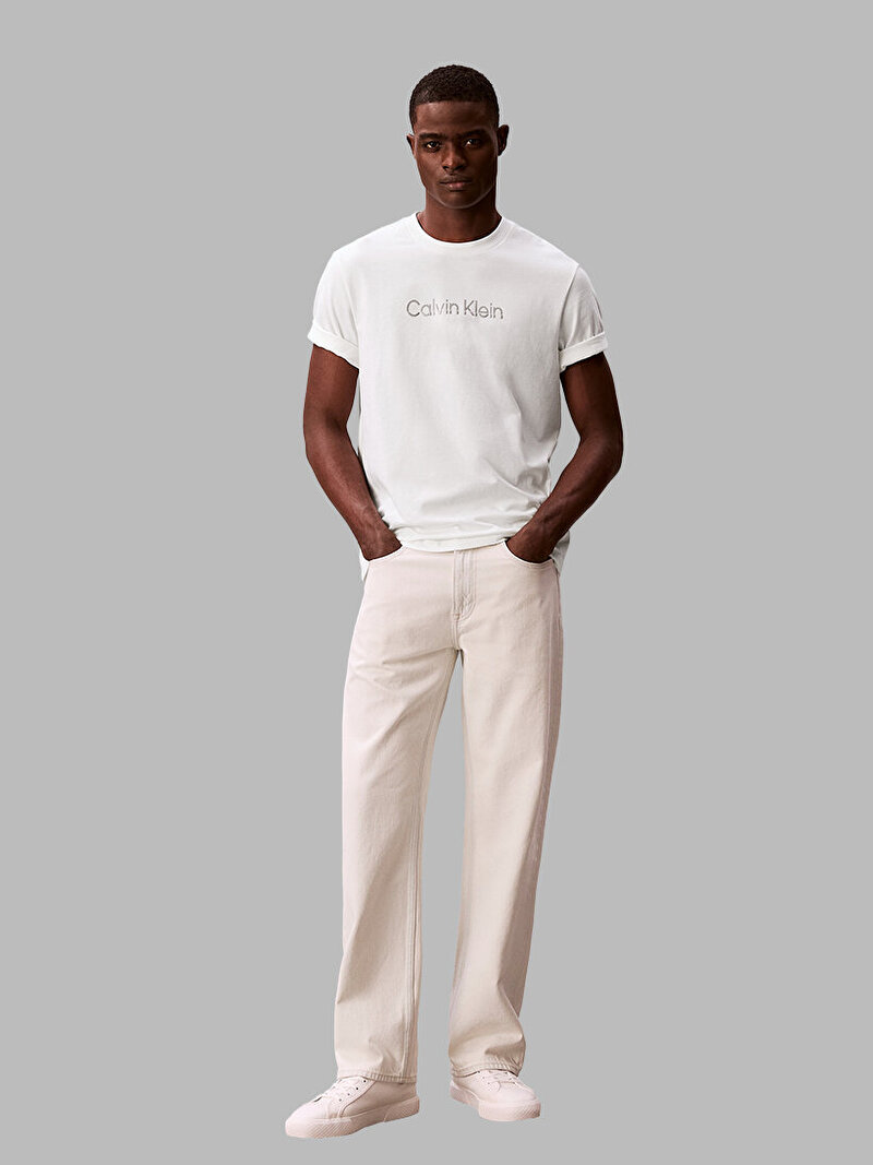 Calvin Klein Beyaz Renkli Erkek 20s Eu T-shirt