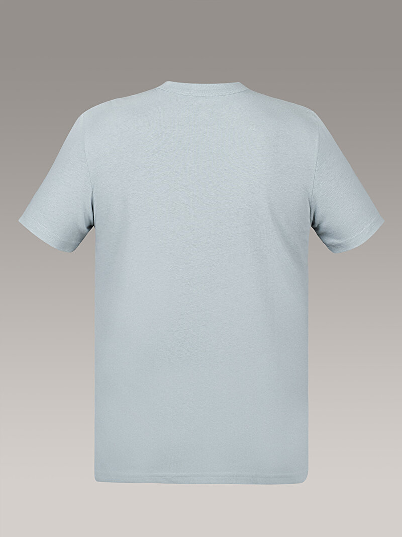Calvin Klein Mavi Renkli Erkek Jersey T-shirt