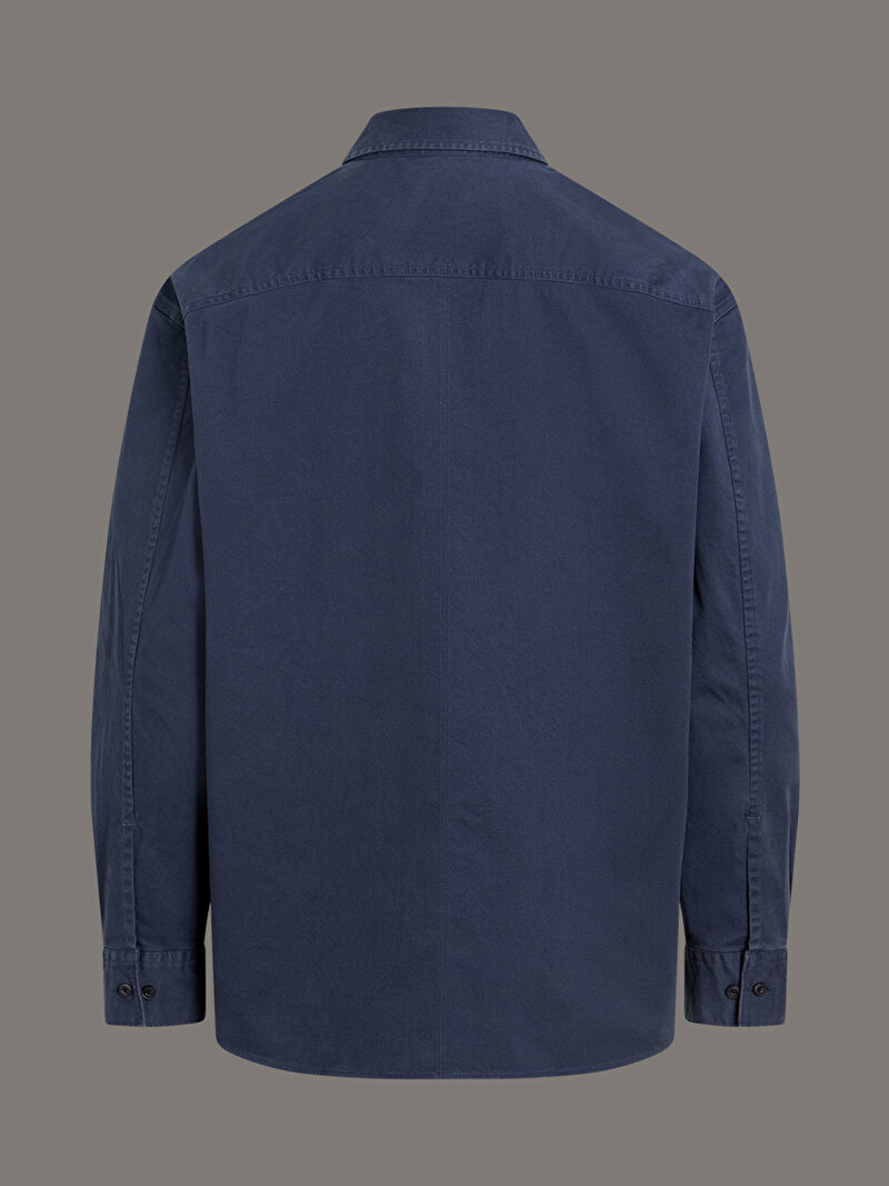 Calvin Klein Mavi Renkli Erkek Oversized Work Gömlek