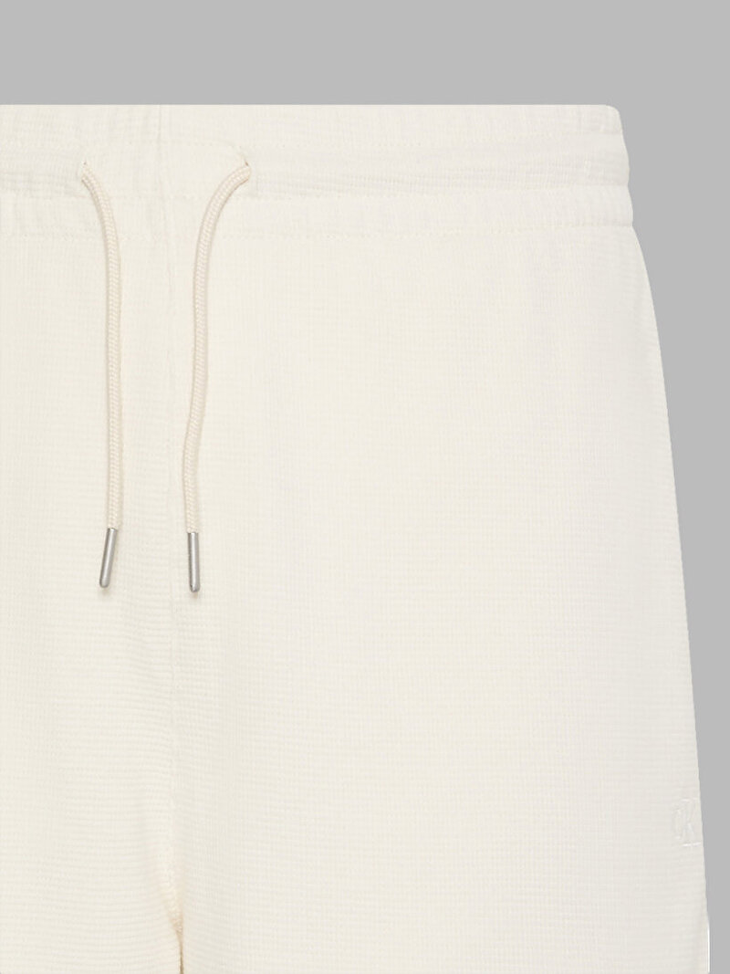 Calvin Klein Beyaz Renkli Erkek Cotton Waffle Şort