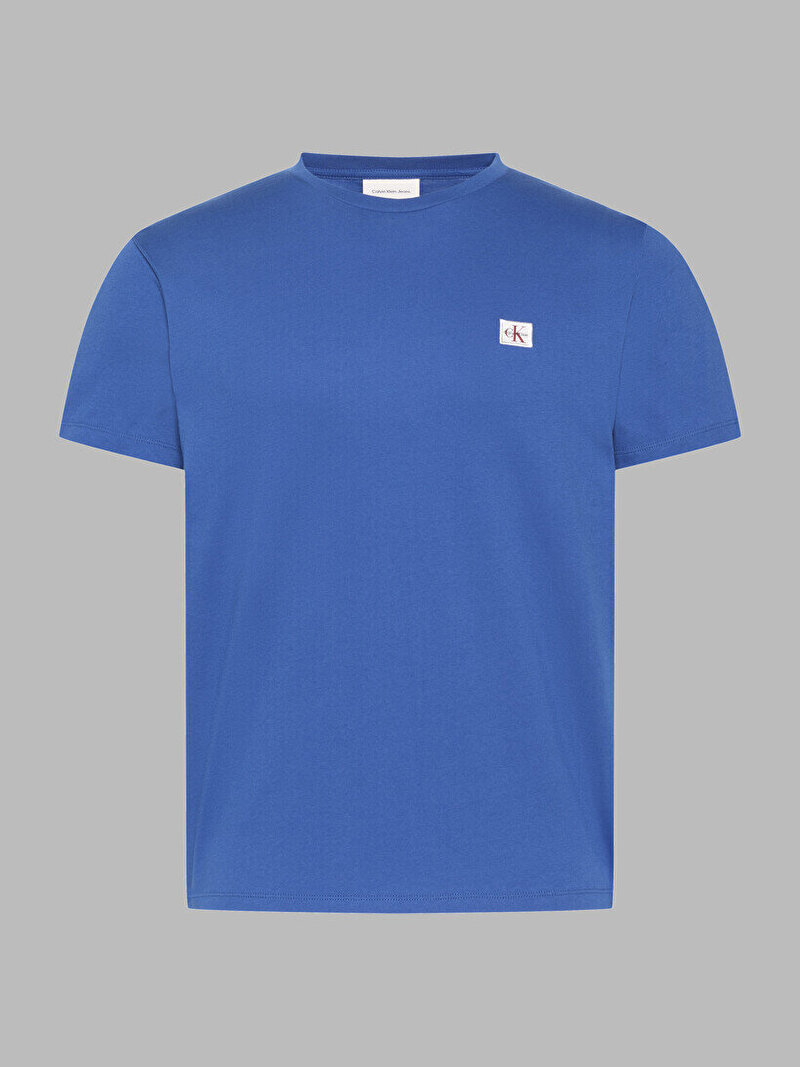 Calvin Klein Mavi Renkli Erkek Badge 30s Jersey T-shirt