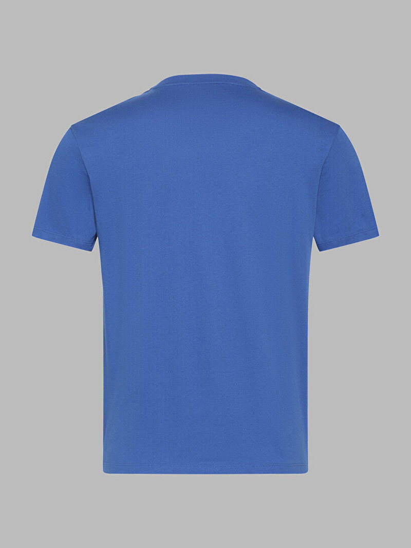 Calvin Klein Mavi Renkli Erkek Badge 30s Jersey T-shirt