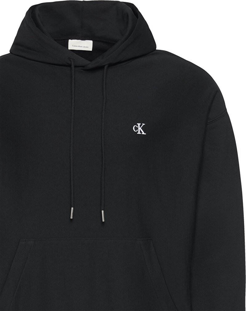 Calvin Klein Siyah Renkli Erkek Premium Terry Monogram Sweatshirt