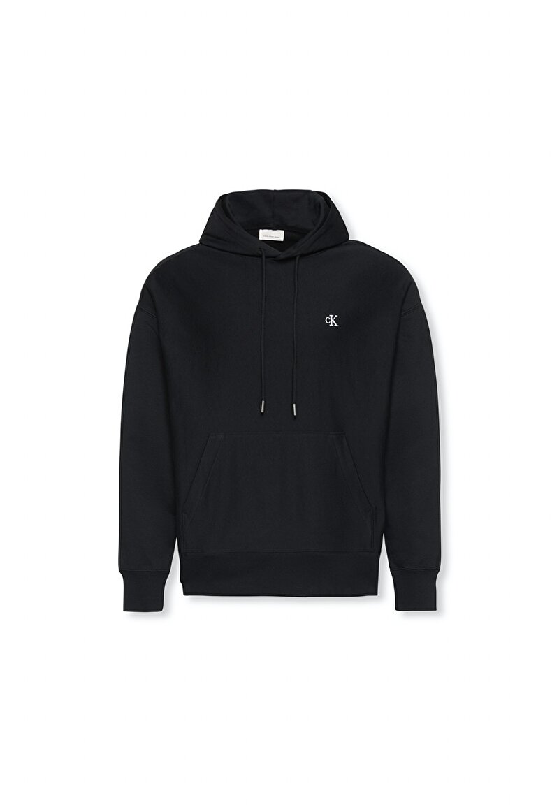 Calvin Klein Siyah Renkli Erkek Premium Terry Monogram Sweatshirt