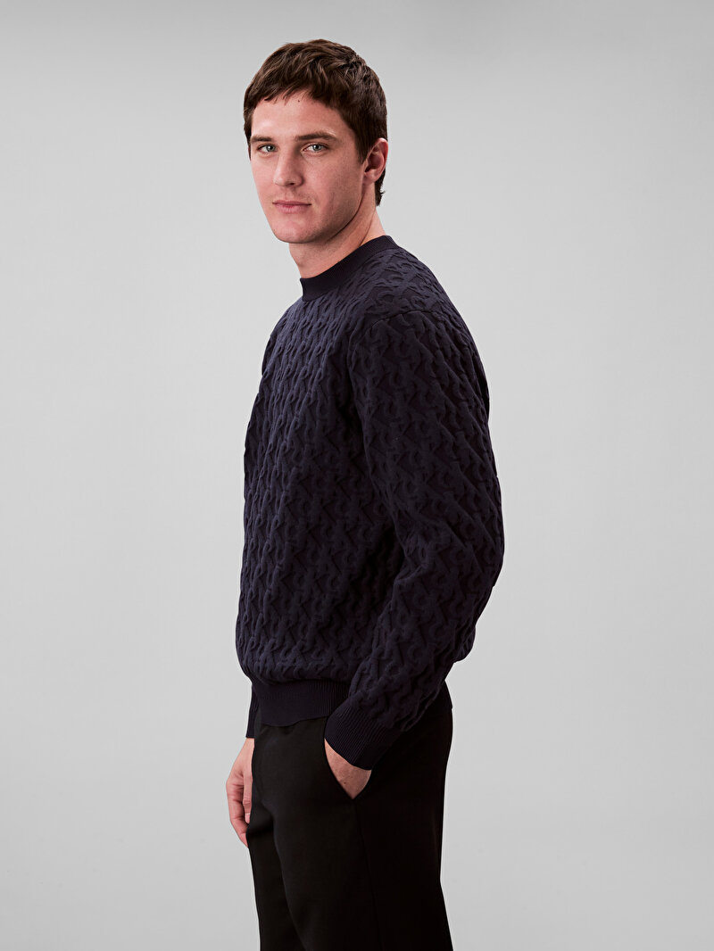 Calvin Klein Lacivert Renkli Erkek Kazak