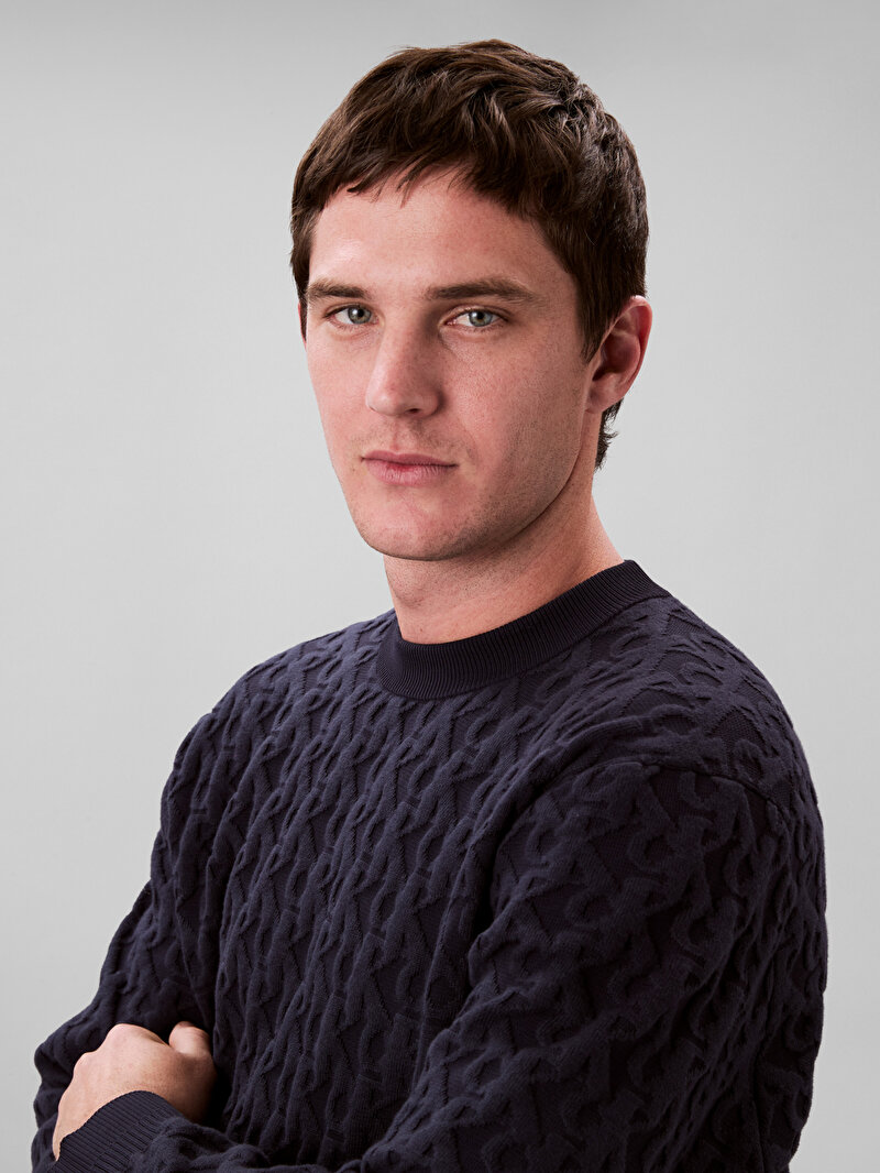 Calvin Klein Lacivert Renkli Erkek Kazak