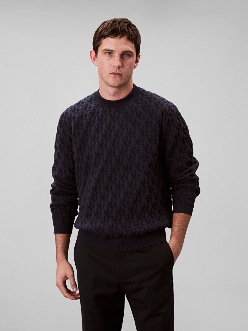 Calvin Klein Lacivert Renkli Erkek Kazak