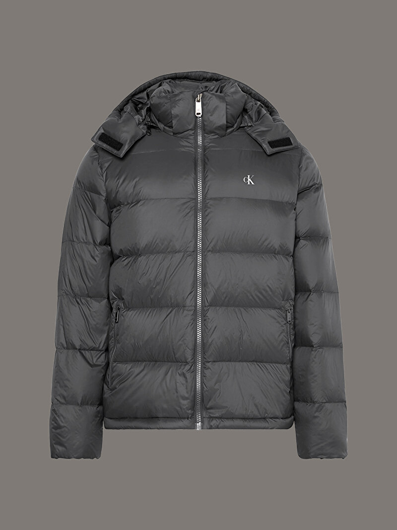 Calvin Klein Siyah Renkli Erkek Naylon Zip Mont