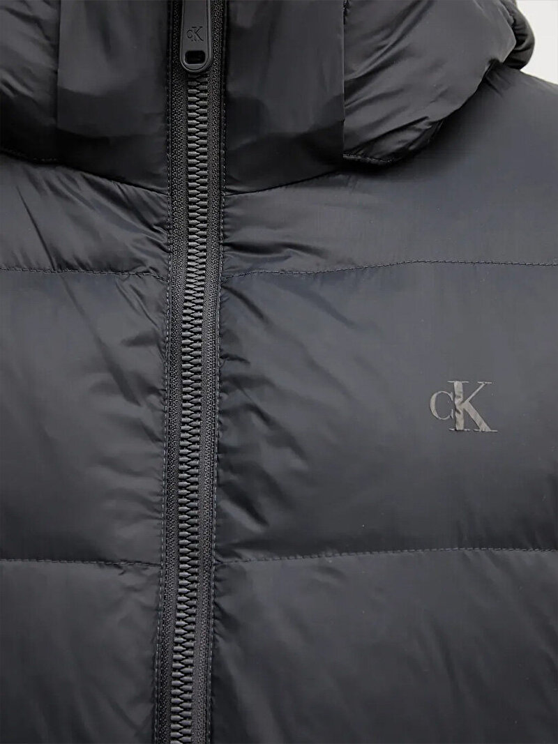 Calvin Klein Siyah Renkli Erkek Naylon Zip Mont